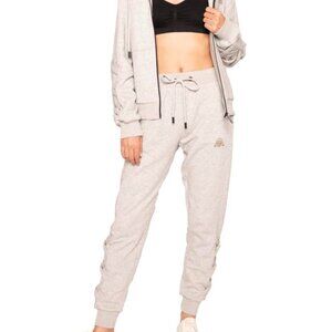 LATTICE JOGGER (HEATHER GREY)